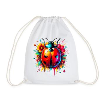 Ladybird - Drawstring Bag - white - Front