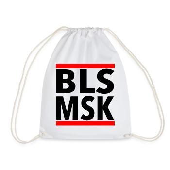 BLSMSK Motiv - Turnbeutel - Weiß - Vorne