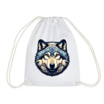 Loup - Sac de sport léger - blanc - Devant