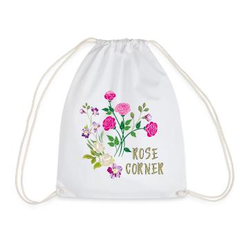 Les roses Rose Corner en signe d’amour - Sac de sport léger - blanc - Devant