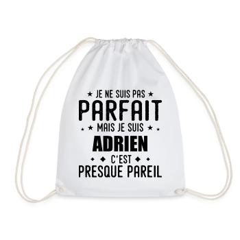 Adrien : authentique, imparfait, top, perfection - Sac de sport léger - blanc - Devant