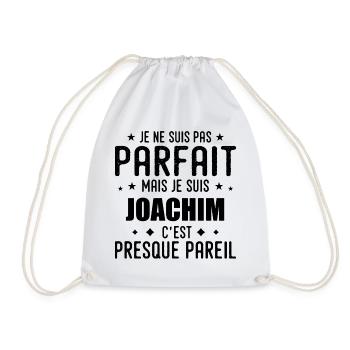 Joachim : authentique, imparfait, top, perfection - Sac de sport léger - blanc - Devant