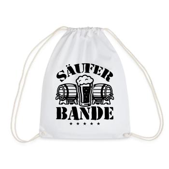 Drunkard Gang Beer - Drawstring Bag - white - Front