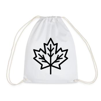 Feuille d’Érable - Sac de sport léger - blanc - Devant