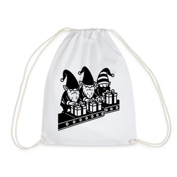 Weight Assembly Line Gifts Factory - Drawstring Bag - white - Front