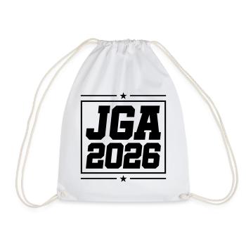 Jga 2026 Bachelor Party - Drawstring Bag - white - Front