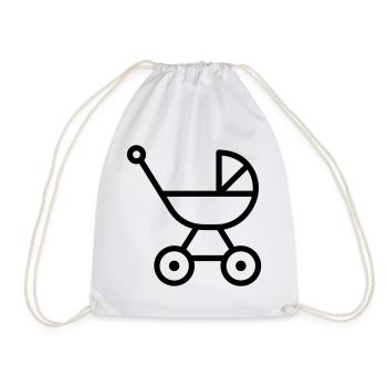 poussette - Sac de sport léger - blanc - Devant