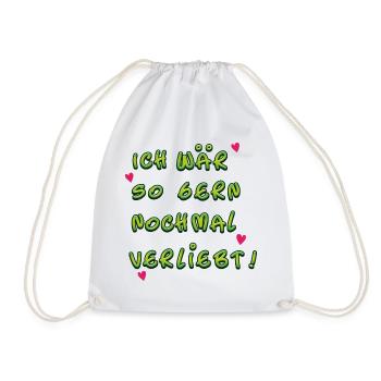 verliebt - Turnbeutel - Weiß - Vorne
