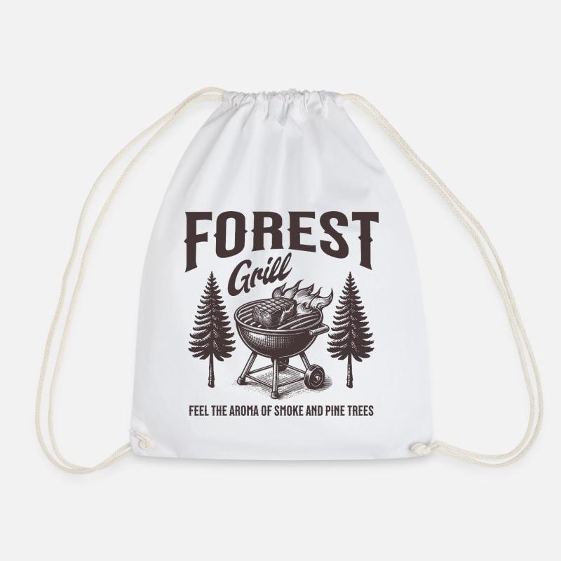 Forest Grill Holzaromen - Turnbeutel - Weiß