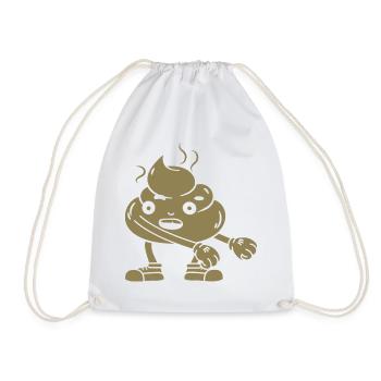 Danse drôle de tas de caca - Sac de sport léger - blanc - Devant