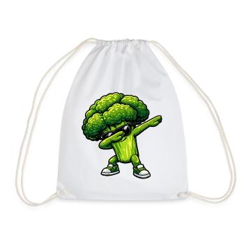 Tamponnement du brocoli - Sac de sport léger - blanc - Devant