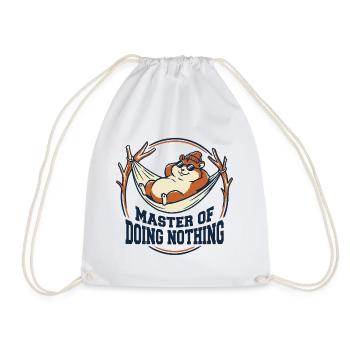 Hamster Maître de Ne Rien Faire - Sac de sport léger - blanc - Devant