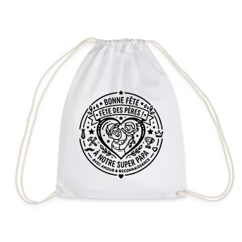 Fête des pères  - Sac de sport léger - blanc - Devant