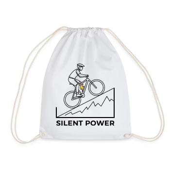 Lightning Uphill Ride - Drawstring Bag - white - Front