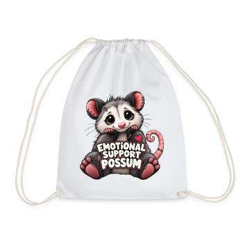 Emotional Support Possum - Turnbeutel - Weiß - Vorne