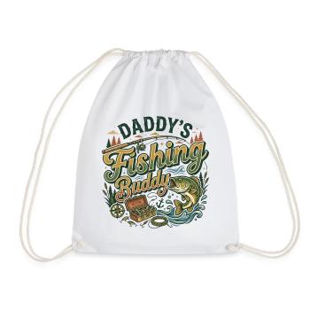 Daddy's Fishing Buddy Outdoor-Campingsee - Turnbeutel - Weiß - Vorne