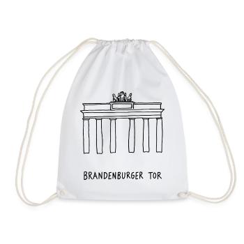 Brandenburger Tor Berlin - Turnbeutel - Weiß - Vorne