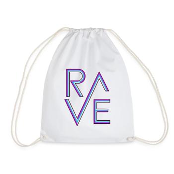 Rave Neon - Turnbeutel - Weiß - Vorne