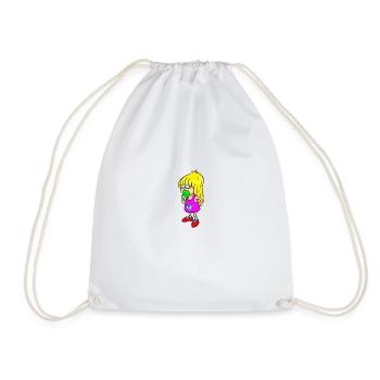 Child with pacifier - Drawstring Bag - white - Front