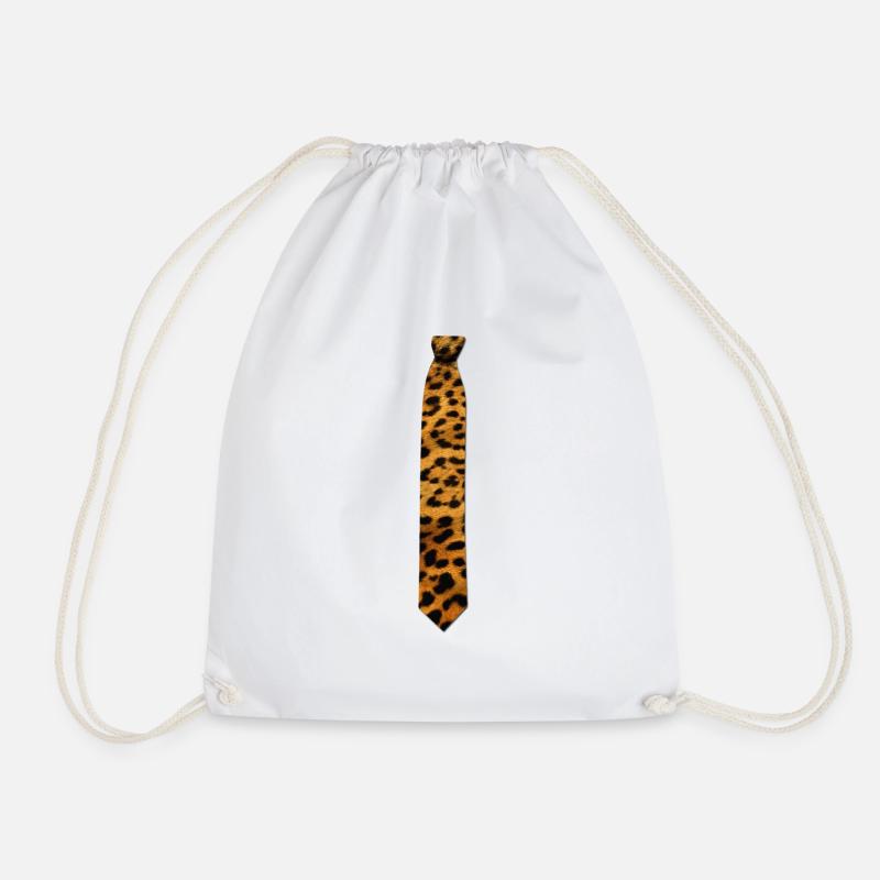 Tie Leopard fur - Turnbeutel - Weiß