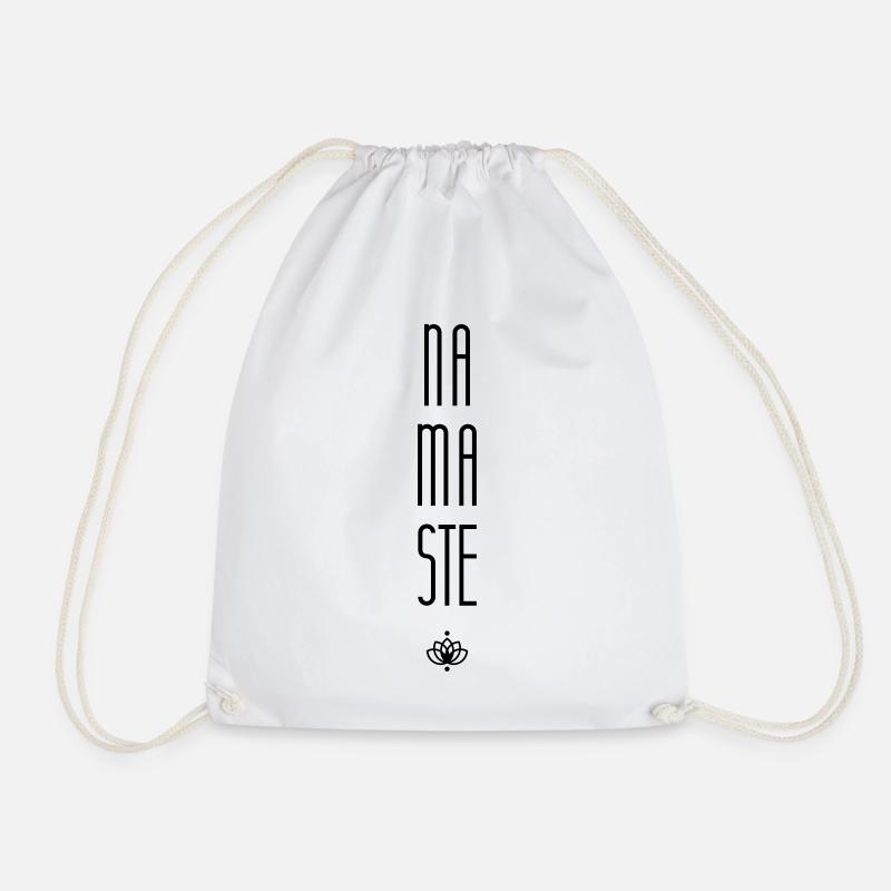 Namaste - Drawstring Bag - white