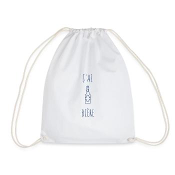 J'ai bière - Sac de sport léger - blanc - Devant