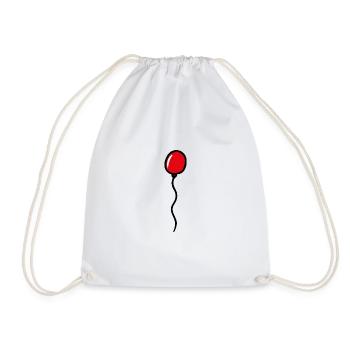 Luftballon - Turnbeutel - Weiß - Vorne