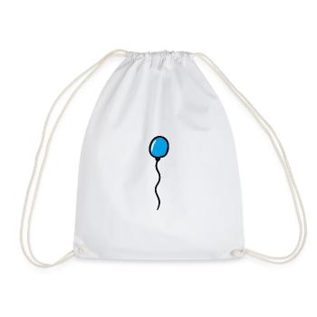 Balloon - Drawstring Bag - white - Front