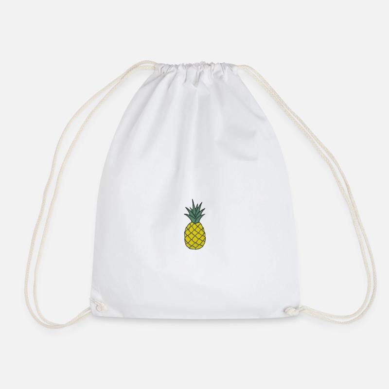 Ananas / pineapple - Turnbeutel - Weiß