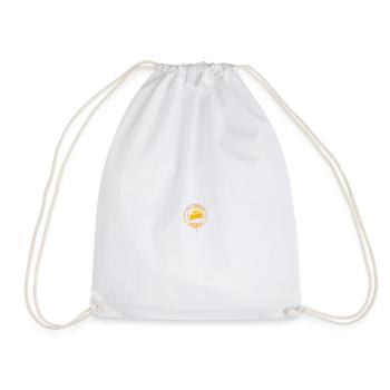 ALL I NEED IS CHEESE - Drawstring Bag - white - Front