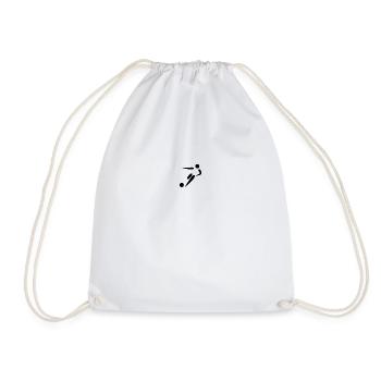 Football soccer player - Drawstring Bag - white - Front