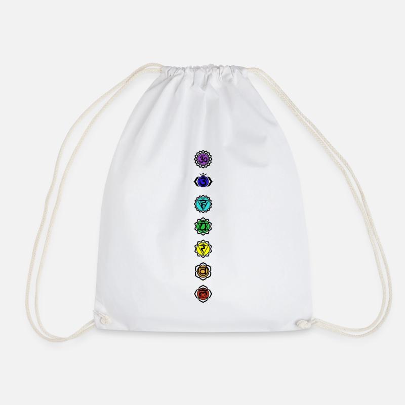 Les 7 chakras - Sac de sport léger - blanc