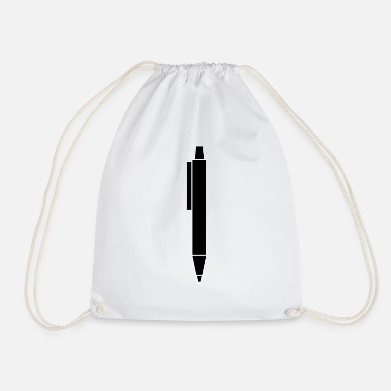 Stylo à bille Kulli illustration - Sac de sport léger - blanc