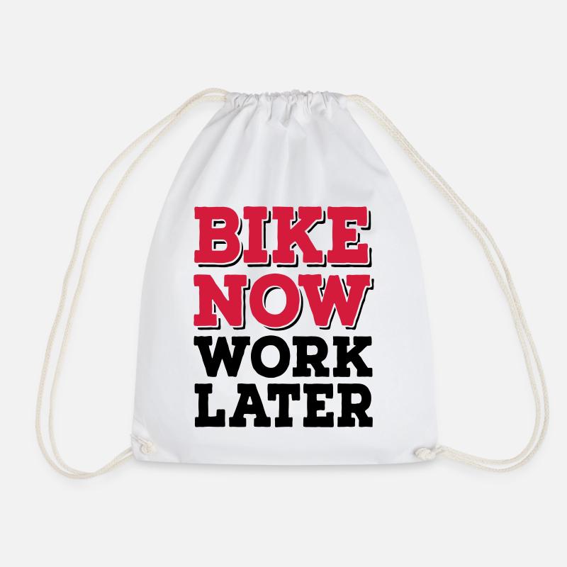 6254398 118120361 Motorcycle - Drawstring Bag - white