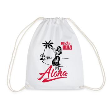 Aloha - do the Hula - Turnbeutel - Weiß - Vorne