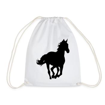 Un cheval - Sac de sport léger - blanc - Devant