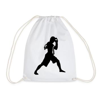 kickboxing - Drawstring Bag - white - Front
