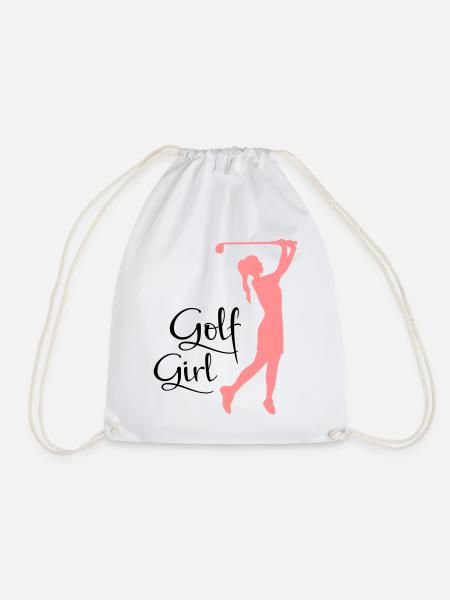 golf frauen - Turnbeutel - Weiß