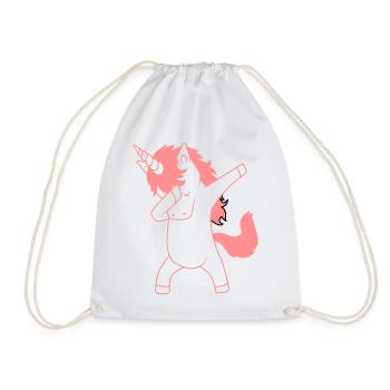 Dab Dancing Einhorn Dabbing Unicorn Tanz Kind - Sac de sport léger - blanc - Devant