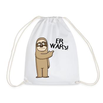 Er wars - Er war´s - Turnbeutel - Weiß - Vorne