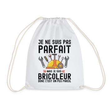 Humour Bricoleur Autodérision - Sac de sport léger - blanc - Devant