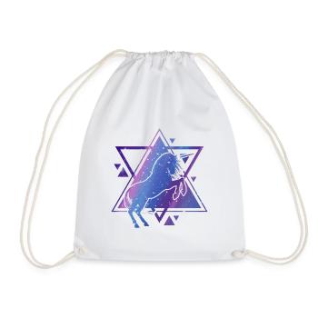 Licorne - Sac de sport léger - blanc - Devant
