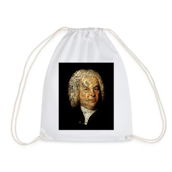 Johann Sebastian Bach - Turnbeutel - Weiß - Vorne