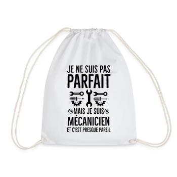 Humour mécanicien mécano - Sac de sport léger - blanc - Devant