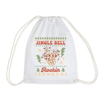 Ugly Christmas Sweater - Drawstring Bag - white - Front