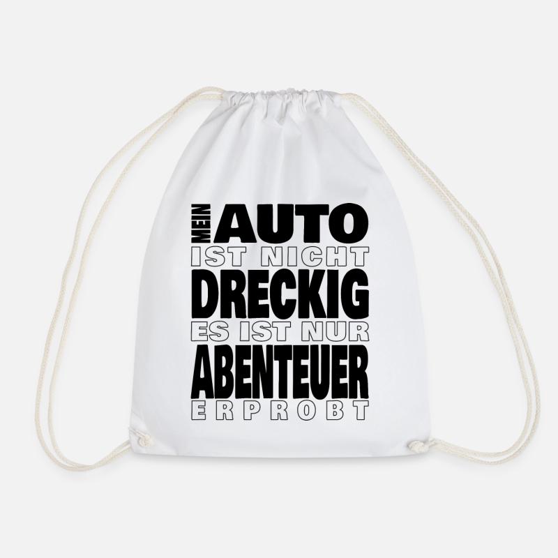 Mein Auto ist nicht dreckig - Turnbeutel - Weiß