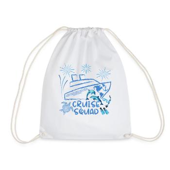 cruise squad - Drawstring Bag - white - Front