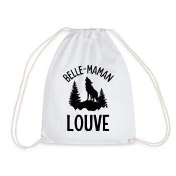 belle mère louve 2 - Sac de sport léger - blanc - Devant