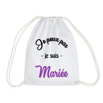EVJF. MARIEE. TEAM. TEAM MARIEE. FUTURE MARIEE - Sac de sport léger - blanc - Devant