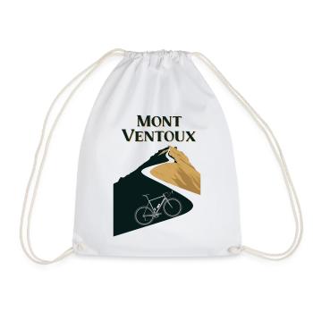 Mont Ventoux: Legendary Cyclists' Climb - Drawstring Bag - white - Front